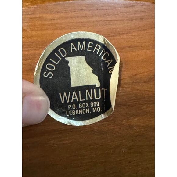 Vintage Solid Wood Plate Platter Tray Round Lazy Susan Serving Decor - Picture 4 of 6